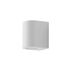 Prios Irfan aplique de exterior redondo blanco 10 cm