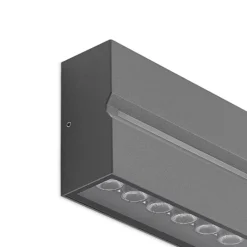Prios Itarion Aplique para exterior LED, pantalla transparente