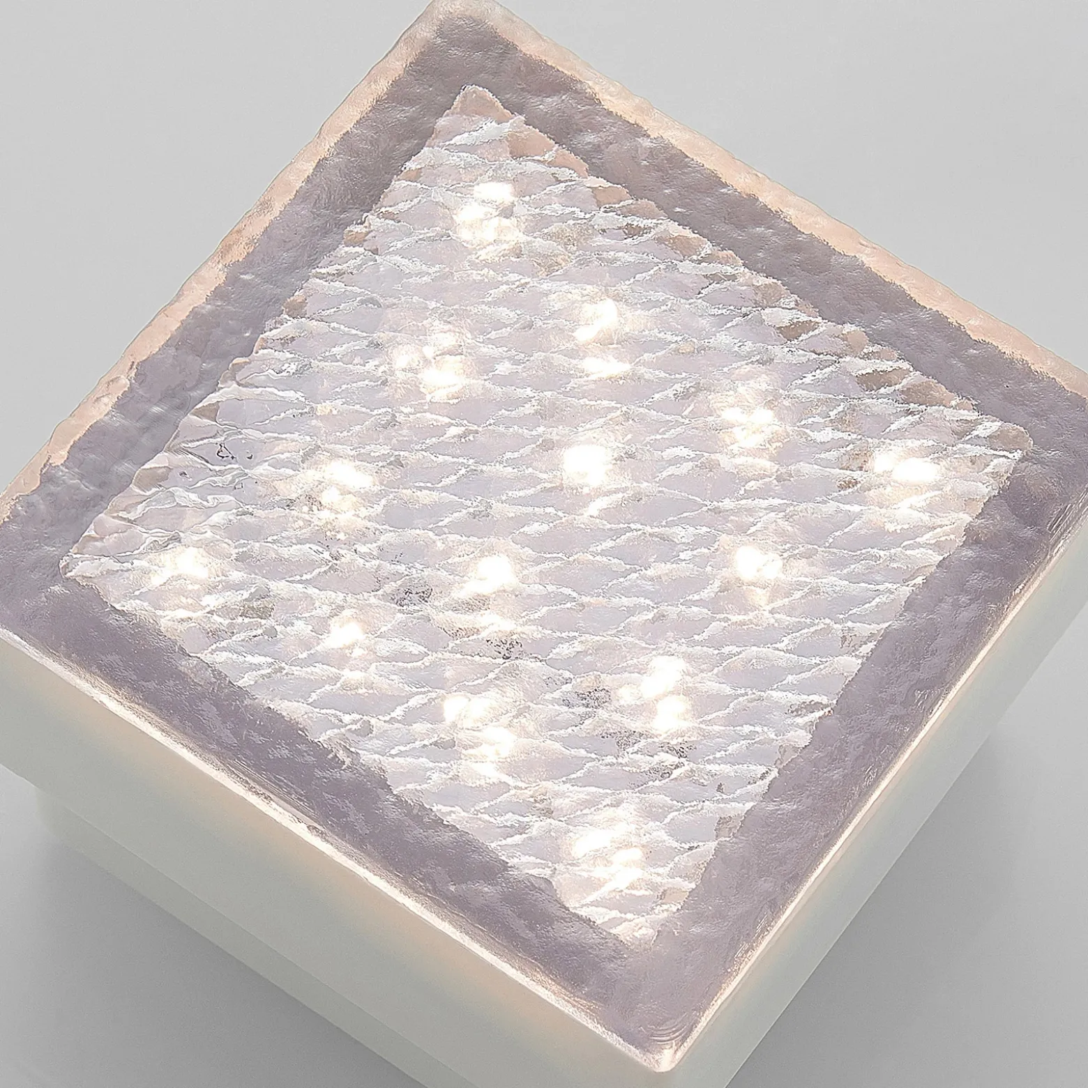 Prios Lámpara de suelo LED empotrable Ewgenie, 10 cm, transparente