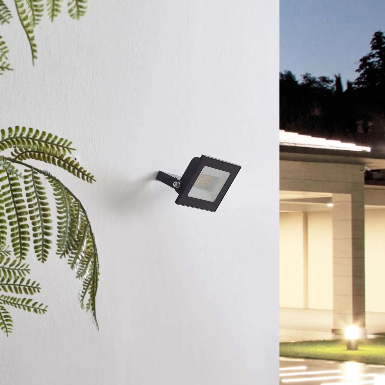 Prios Maikel Foco exterior LED, 20 W, 1500 lm, metal