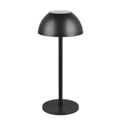 Ricardo lámpara de mesa LED recargable, negro, altura 30 cm, plástico
