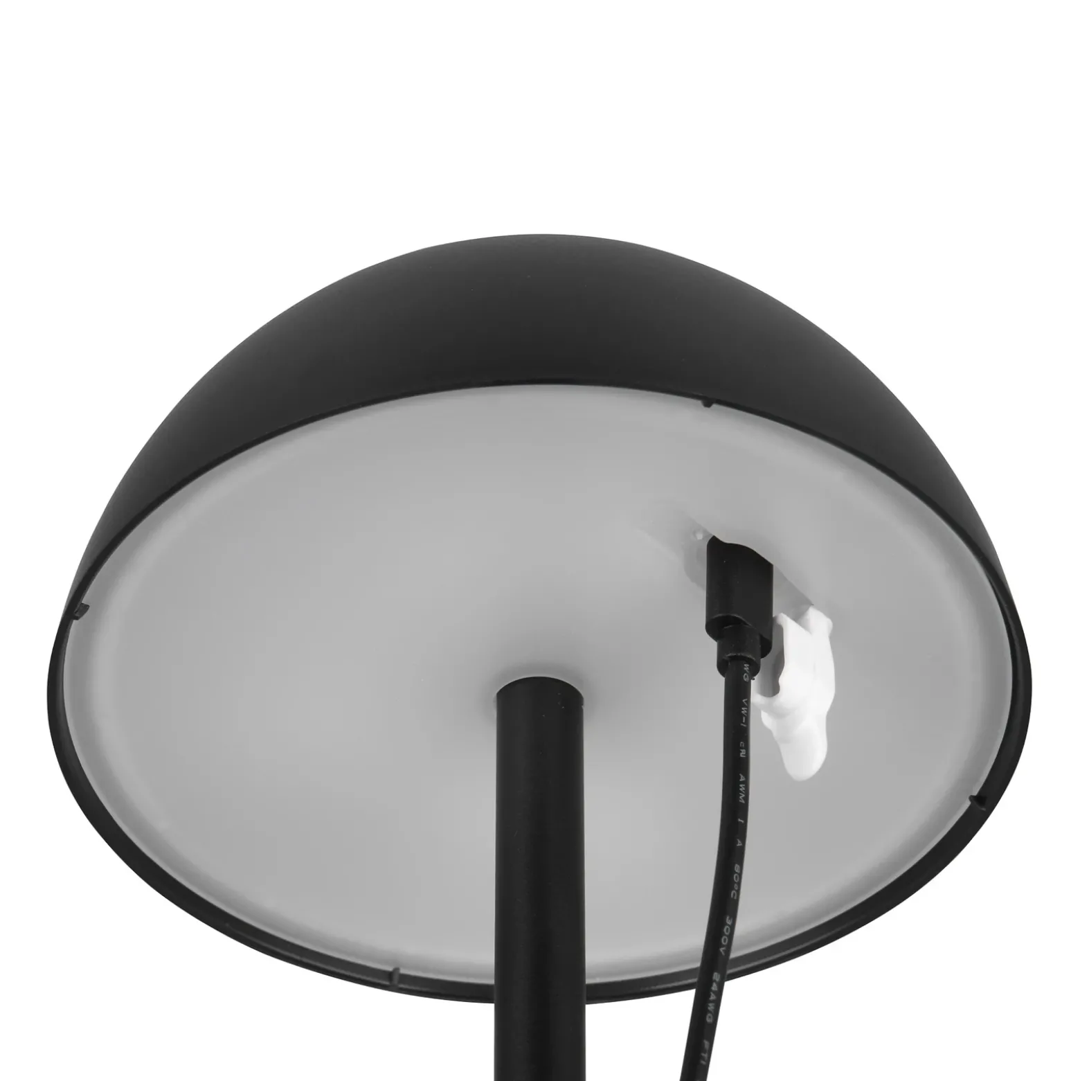 Ricardo lámpara de mesa LED recargable, negro, altura 30 cm, plástico