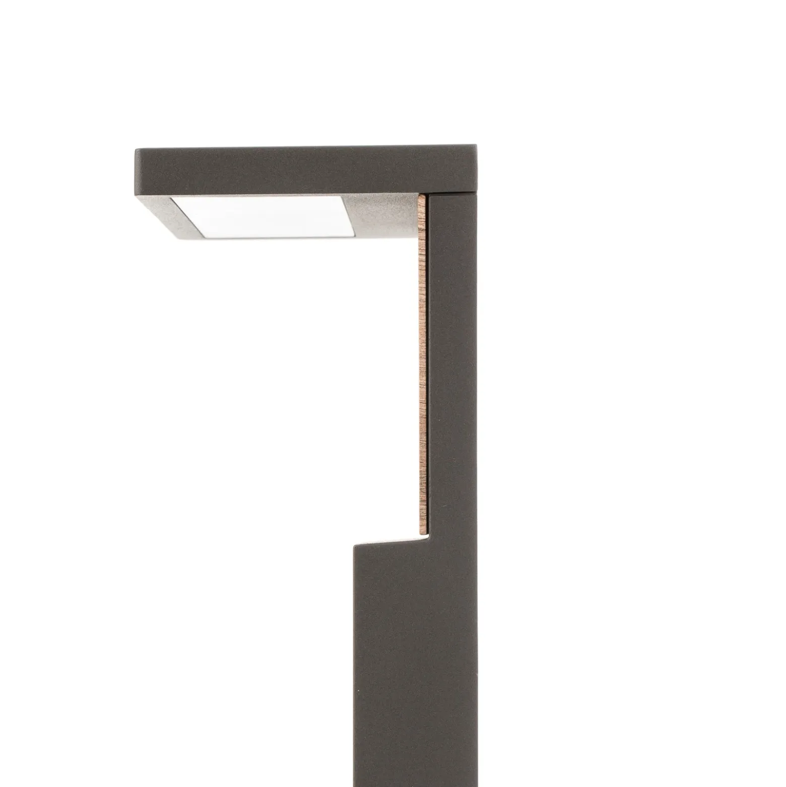 Ruka bolardo luminoso LED con Element de madera, 60 cm