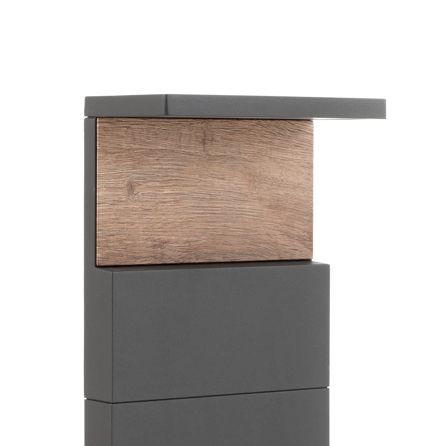 Ruka bolardo luminoso LED con Element de madera, 60 cm