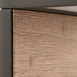Ruka bolardo luminoso LED con Element de madera, 60 cm