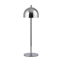 SCHÖNER WOHNEN Lámpara de mesa LED recargable Bellies, cromada, IP54