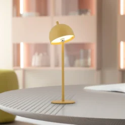 SCHÖNER WOHNEN Lámpara de mesa LED recargable Bellies, Blütenzauber IP54
