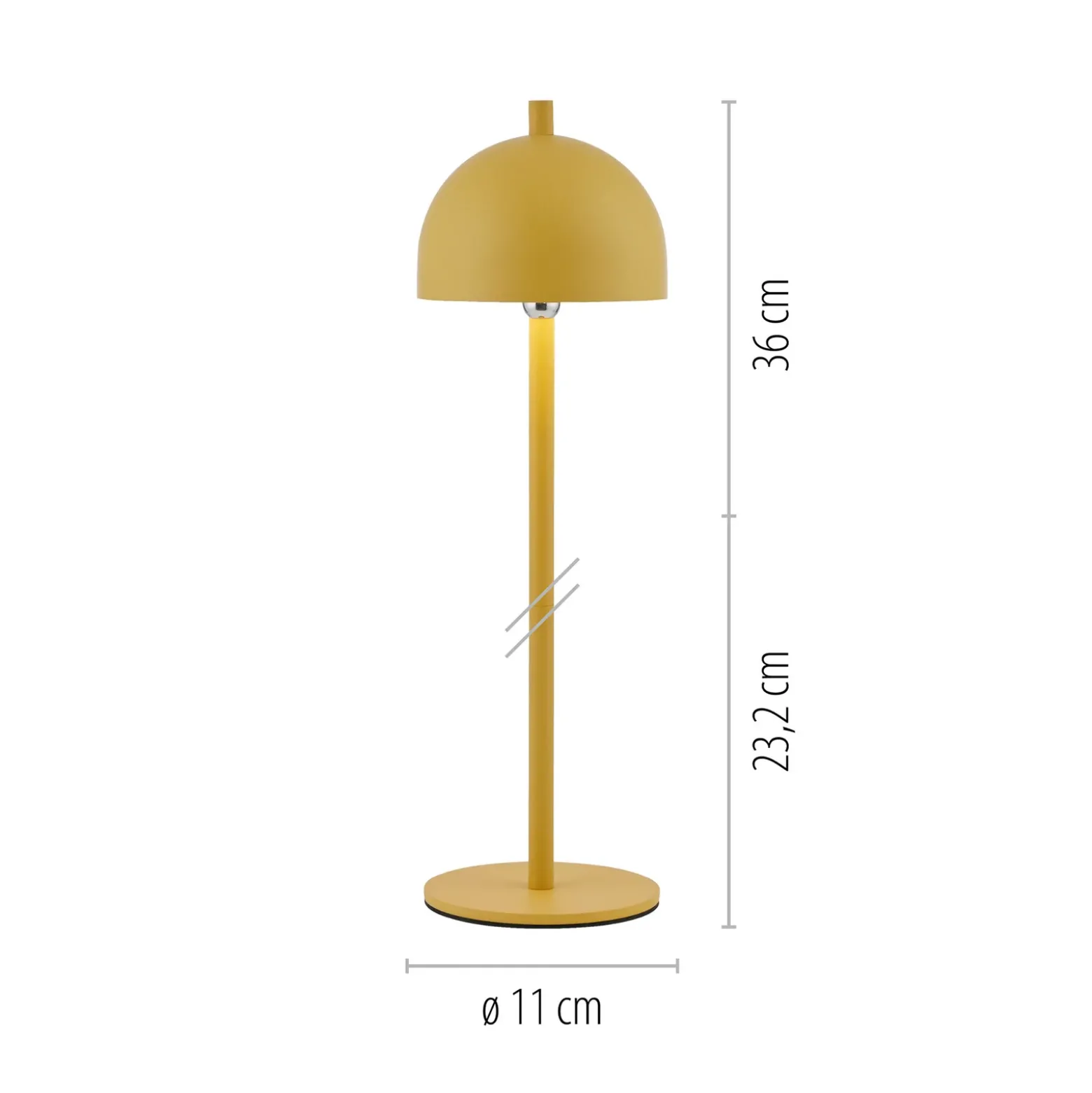 SCHÖNER WOHNEN Lámpara de mesa LED recargable Bellies, Blütenzauber IP54