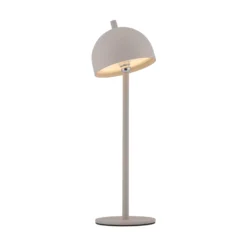 SCHÖNER WOHNEN Lámpara de mesa LED recargable Bellies, brisa de arena, IP54