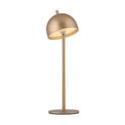 SCHÖNER WOHNEN Lámpara de mesa LED recargable Bellies, color dorado, IP54