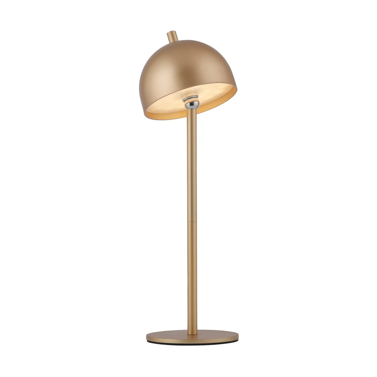 SCHÖNER WOHNEN Lámpara de mesa LED recargable Bellies, color dorado, IP54