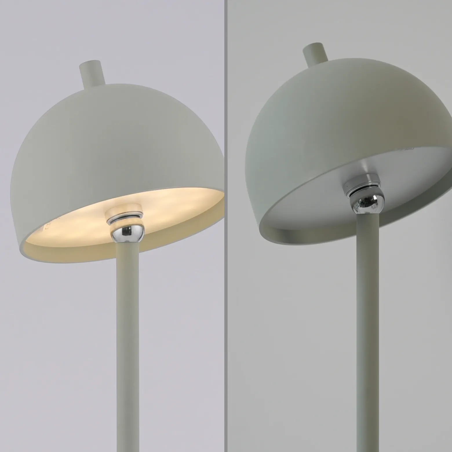 SCHÖNER WOHNEN Lámpara de mesa LED recargable Bellies, despertar primaveral