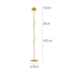 Schöner Wohnen Lámpara de pie LED recargable Bellis, «Magia floral» IP54