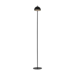 Schöner Wohnen Lámpara de pie LED recargable Bellis, negra, IP54
