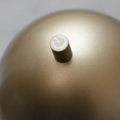 Schöner Wohnen Lámpara de pie LED recargable Bellis, color dorado, IP54