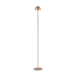 Schöner Wohnen Lámpara de pie LED recargable Bellis, color dorado, IP54