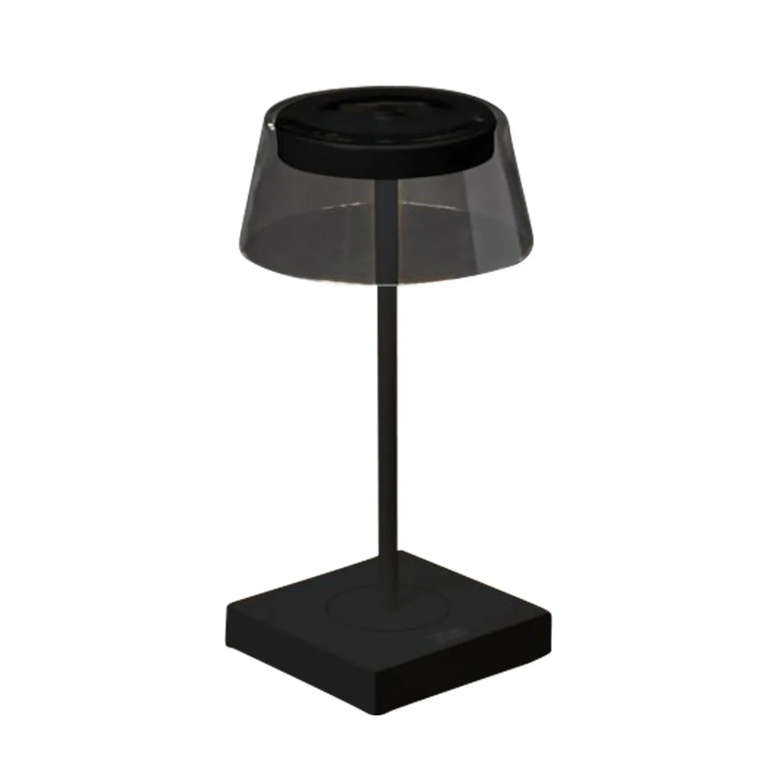 Scilla lámpara de mesa LED con USB, negro