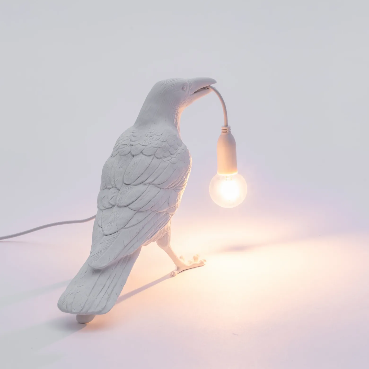 SELETTI Bird Lamp Lámpara decorativa LED, espera, blanco