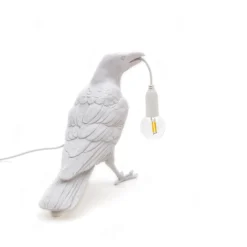 SELETTI Bird Lamp Lámpara decorativa LED, espera, blanco