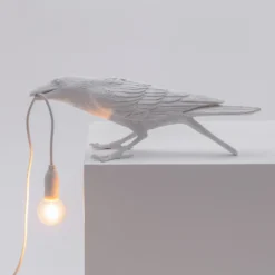 SELETTI Bird Lamp Lámpara decorativa LED, jugando, blanca