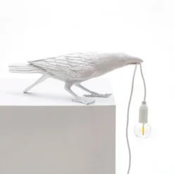 SELETTI Bird Lamp Lámpara decorativa LED, jugando, blanca