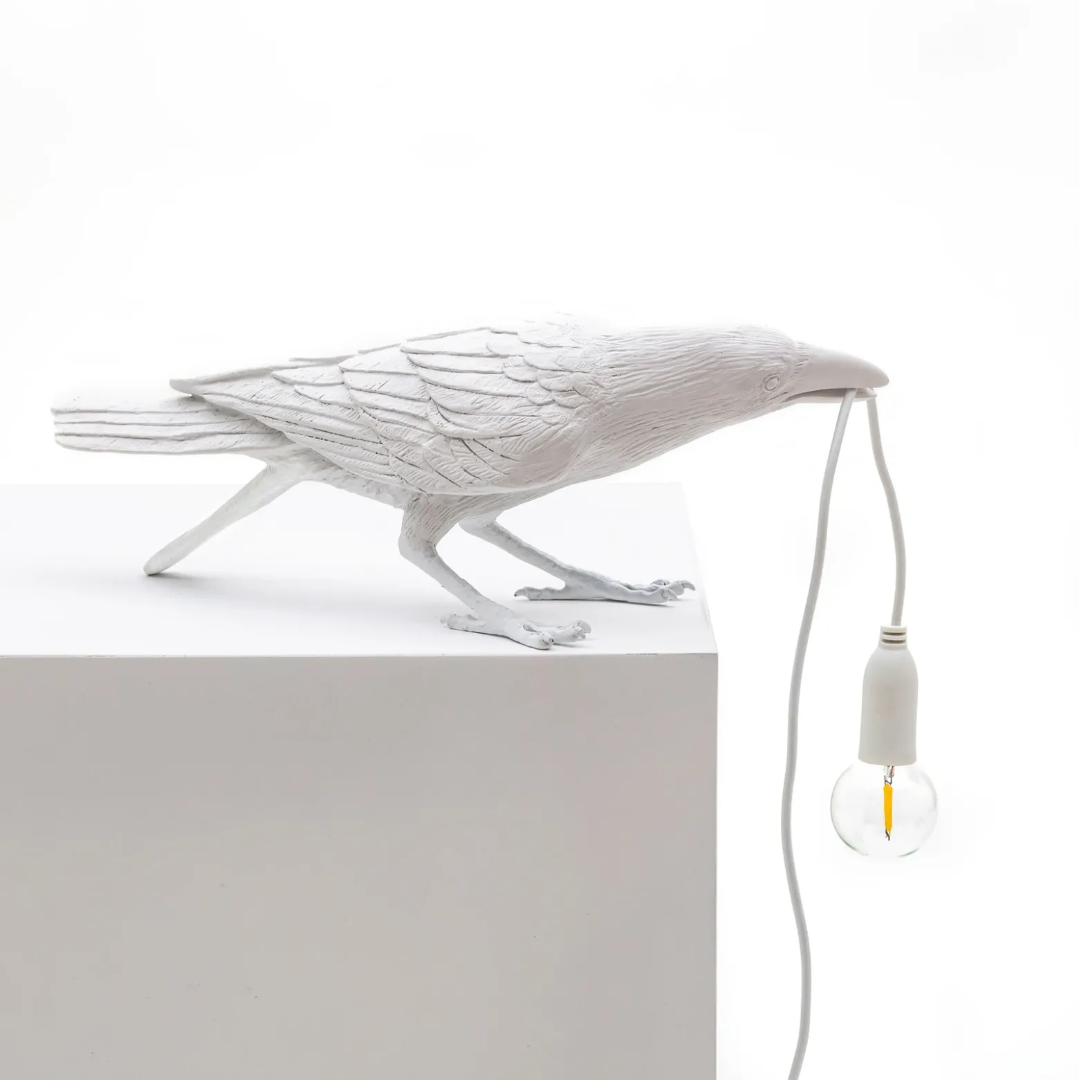 SELETTI Bird Lamp Lámpara decorativa LED, jugando, blanca