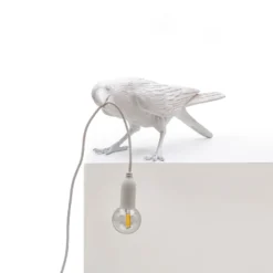SELETTI Bird Lamp Lámpara decorativa LED, jugando, blanca
