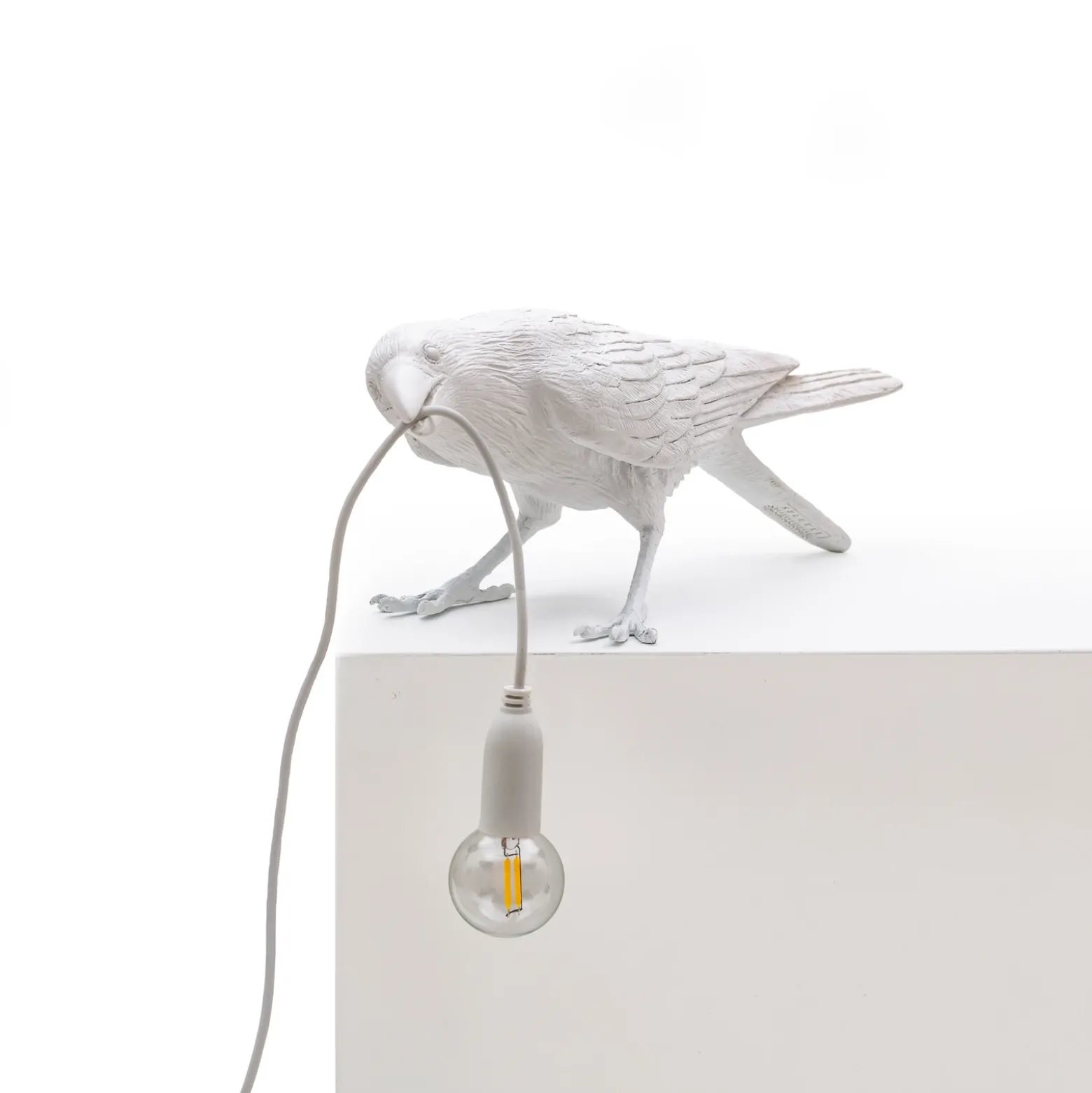 SELETTI Bird Lamp Lámpara decorativa LED, jugando, blanca