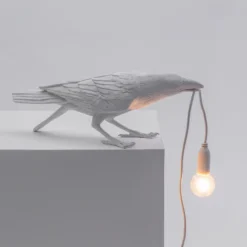 SELETTI Bird Lamp Lámpara decorativa LED, jugando, blanca