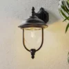 Sencillo aplique pared ext. PARMA colgante, negro
