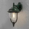 Sencillo aplique pared ext. PARMA colgante, verde