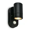 Sensor aplique de exterior 3789015, negro, plástico, GU10