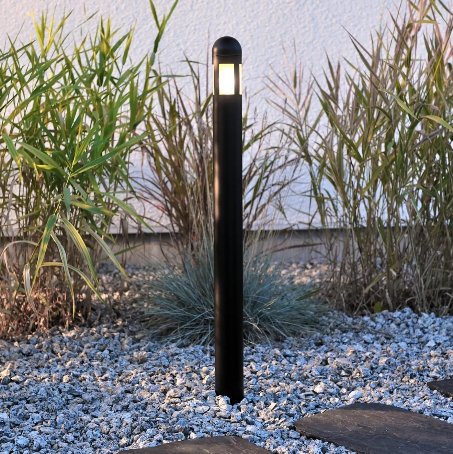 Set versátil de 3 bolardos luminoso LED Amalfi