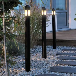 Set versátil de 3 bolardos luminoso LED Amalfi