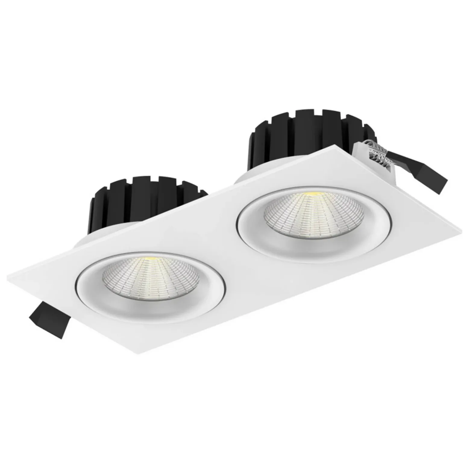 SLC DL04 Square X2 empotrada LED 2700K blanco