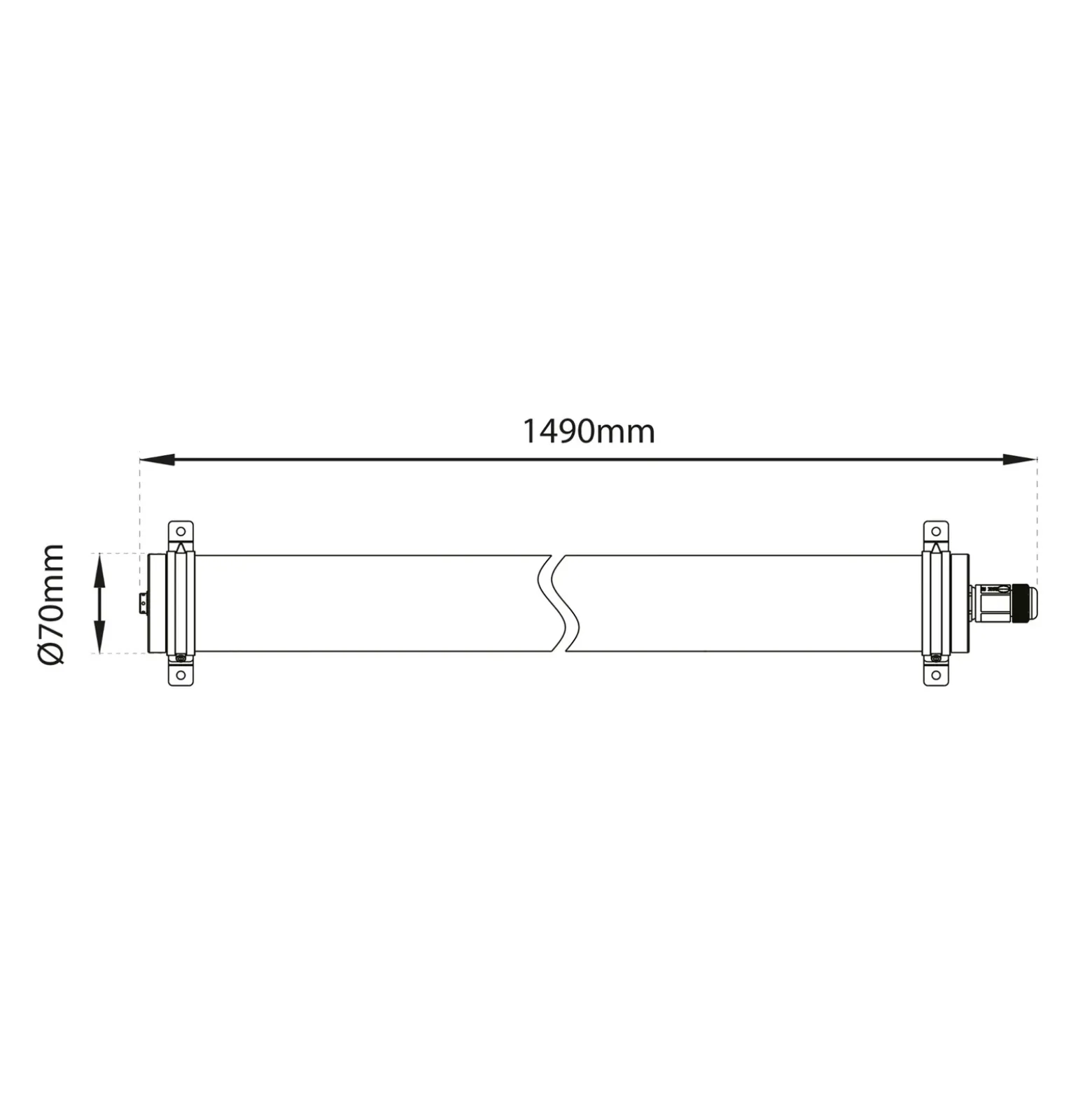 SLC Lava plafón LED de PMMA IP69