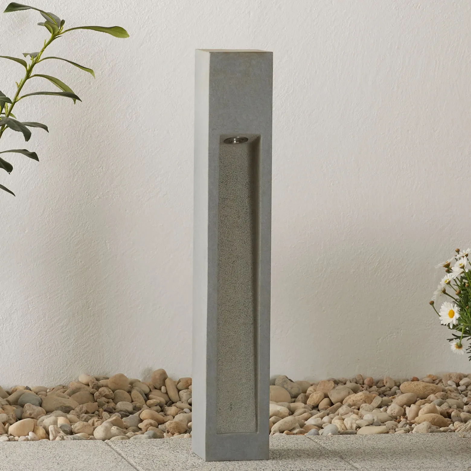 SLV Arrock Stone Bolardo luminoso LED de piedra natural