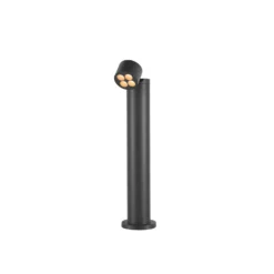 SLV Bolardo luminoso LED R-Cube 70, antracita, aluminio, altura 70 cm
