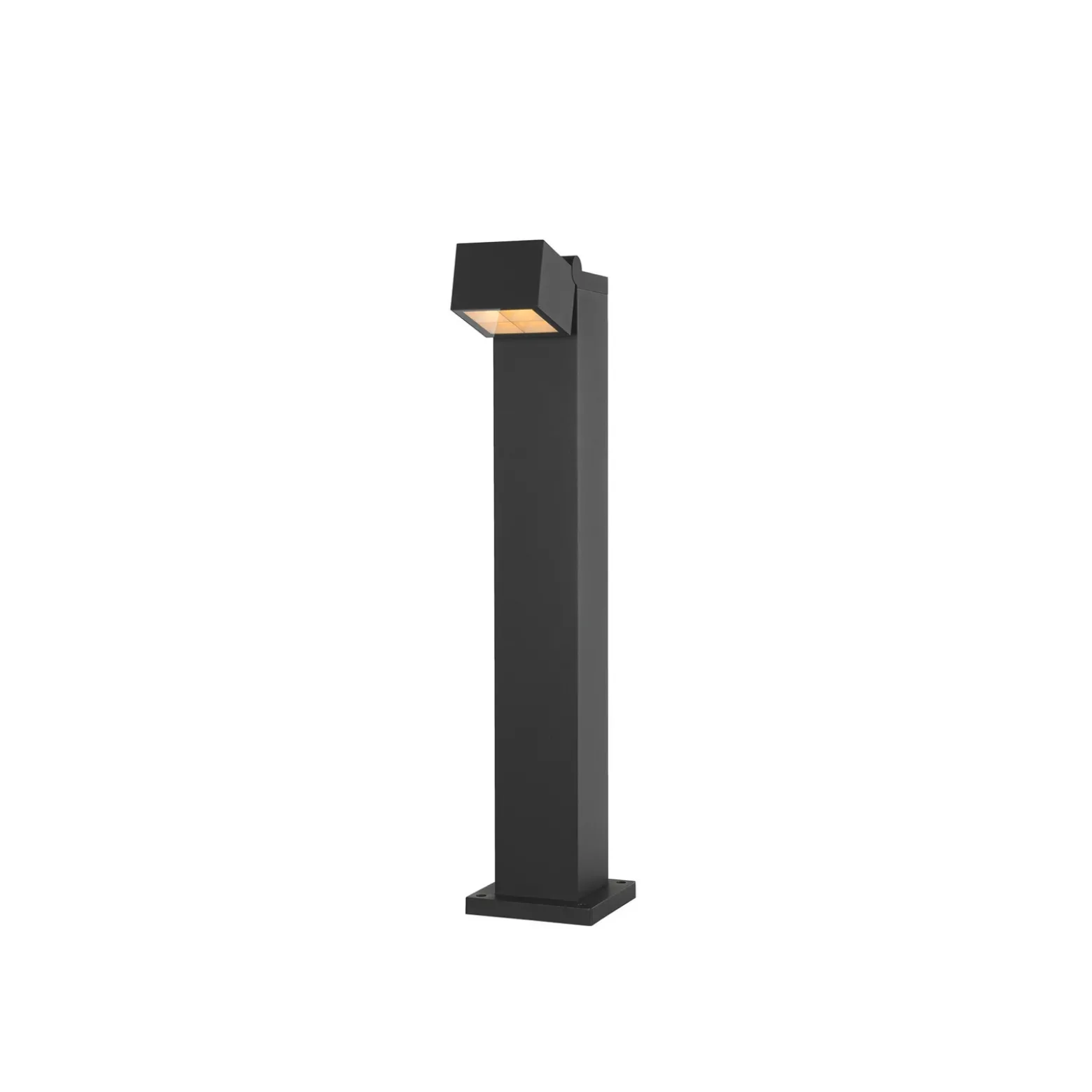 SLV Bolardo luminoso LED S-Cube 75, antracita, aluminio, altura 75 cm