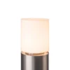 SLV Bolardo luminoso Roxy acrílico, altura 90 cm, gris, acero inoxidable