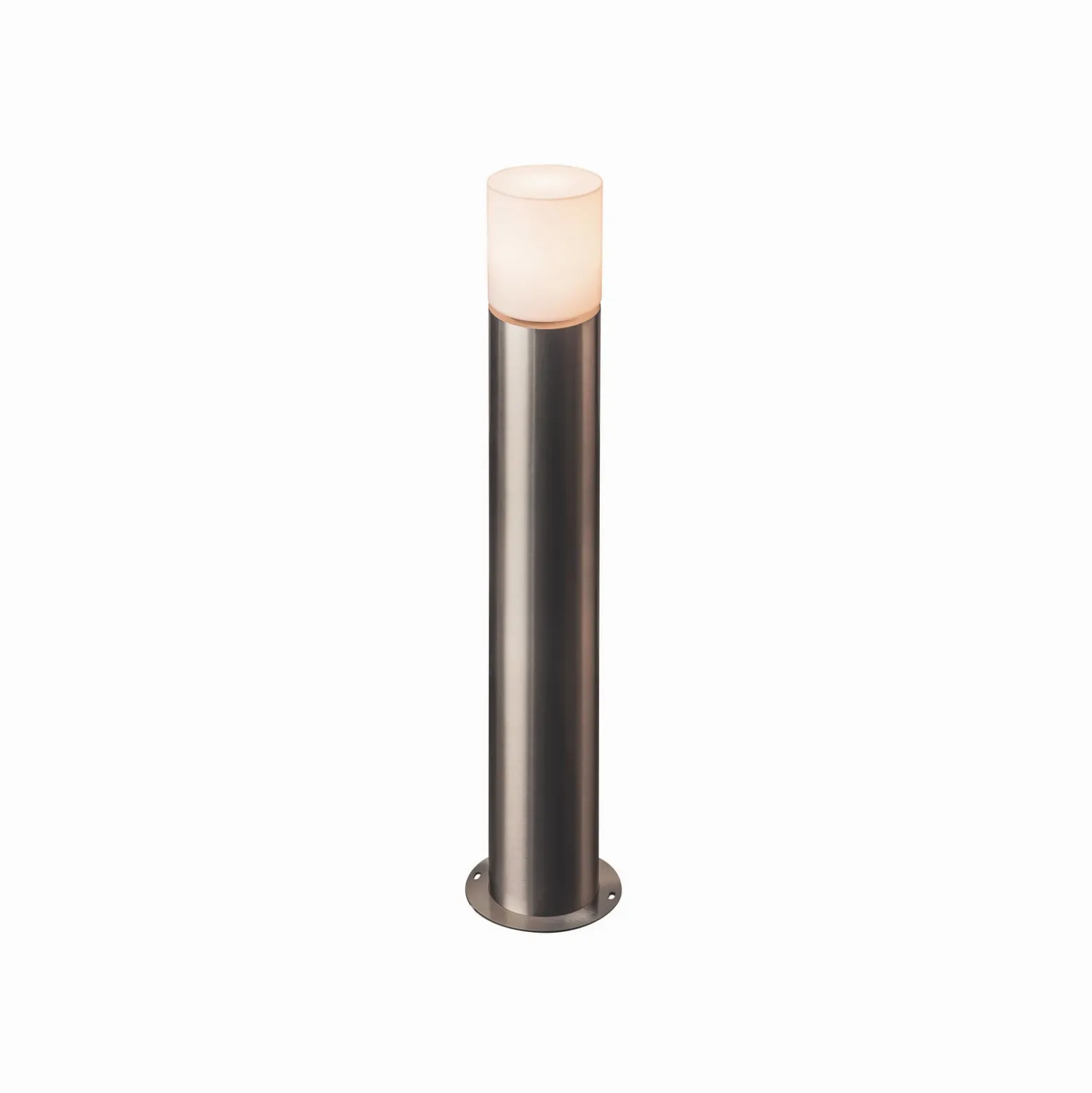 SLV Bolardo luminoso Roxy acrílico, altura 90 cm, gris, acero inoxidable
