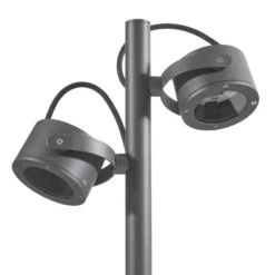 SLV Bolardo luminoso Sitra, 2 luces, antracita, aluminio, GX53, IP44