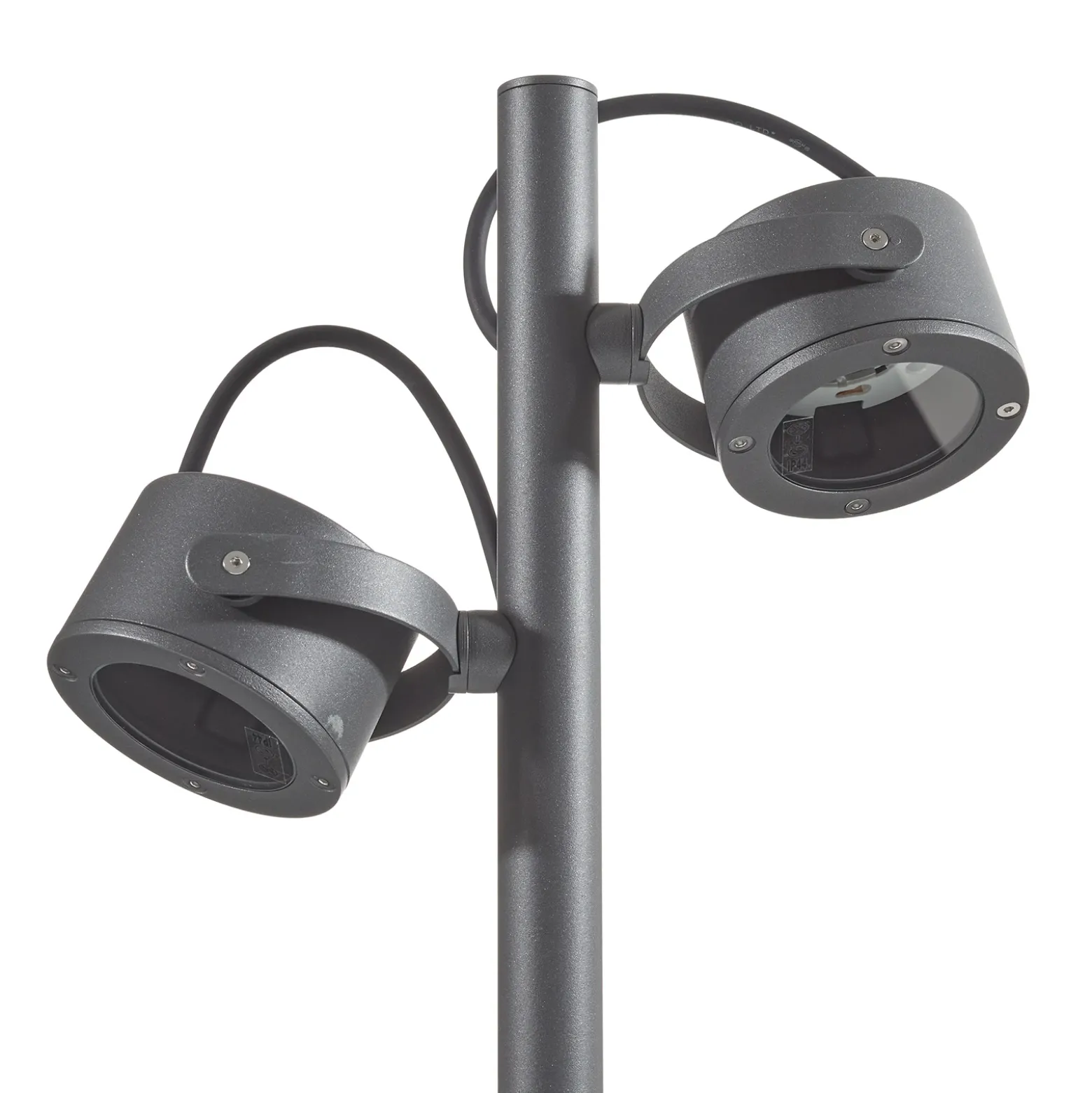 SLV Bolardo luminoso Sitra, 2 luces, antracita, aluminio, GX53, IP44