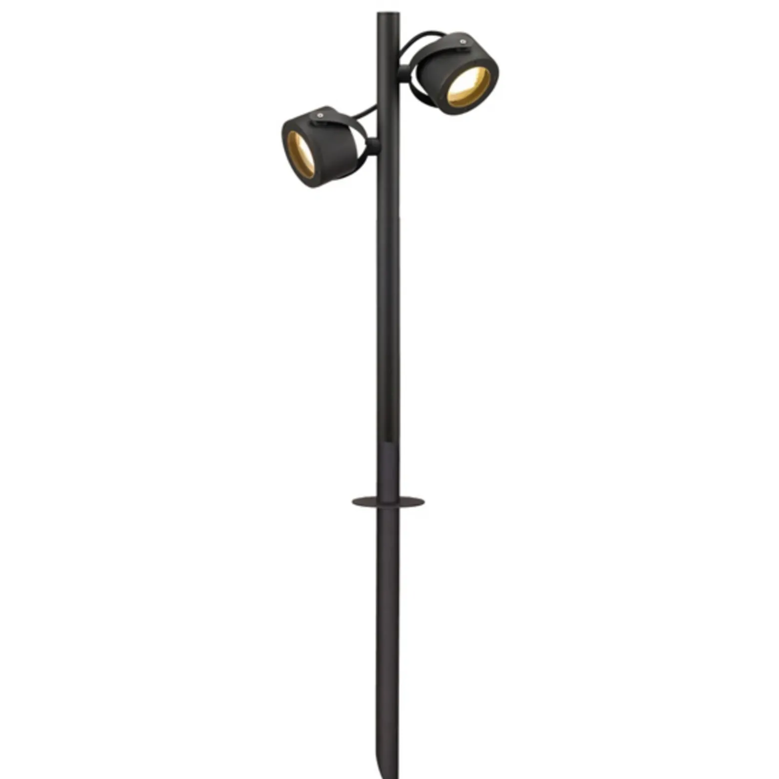 SLV Bolardo luminoso Sitra, 2 luces, antracita, aluminio, GX53, IP44