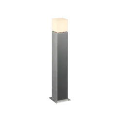 SLV Bolardo luminoso Square Pole, altura 90 cm, gris, acero inoxidable