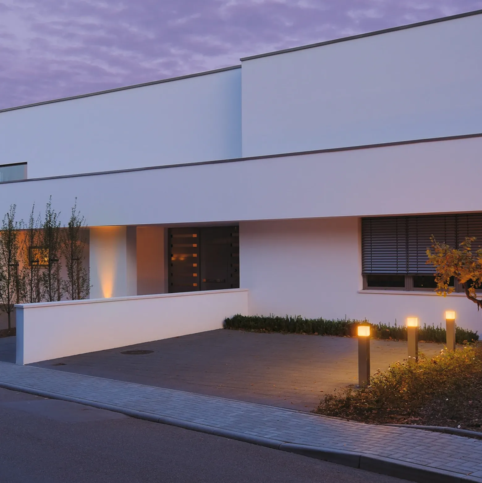 SLV Bolardo luminoso Square Pole, altura 90 cm, gris, acero inoxidable