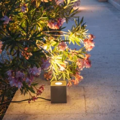 SLV Concreto foco suelo IP65 GU10 enchufe angular