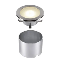 SLV Dasar Flat 120 Lámpara de suelo empotrable LED, 3.000 K