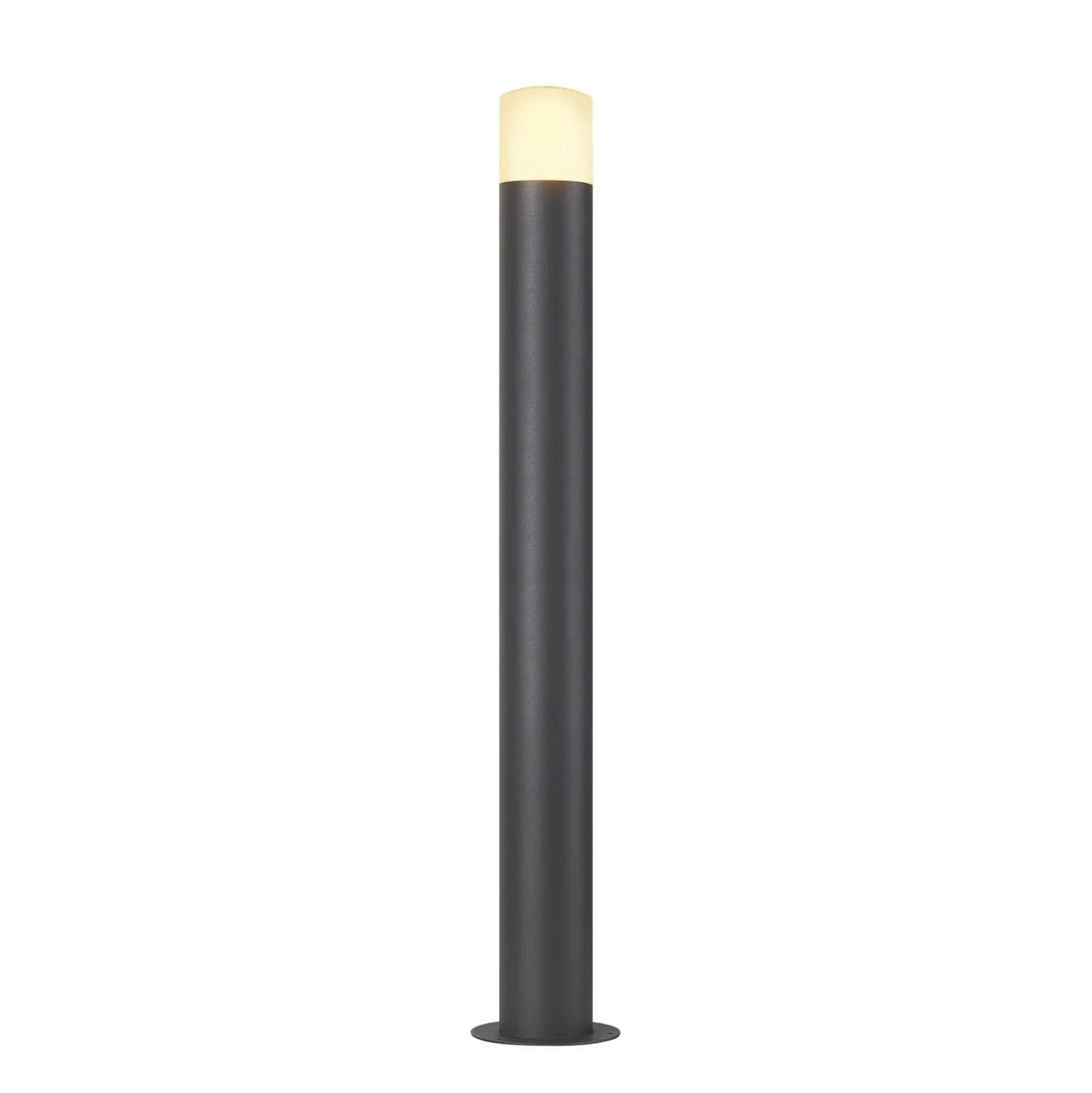 SLV Grafit bolardo luminoso antracita cilindro 90 cm