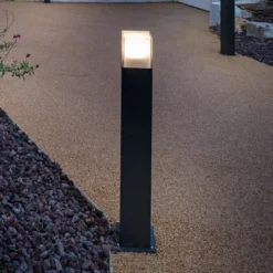 SLV Grafit bolardo luminoso 60 cm